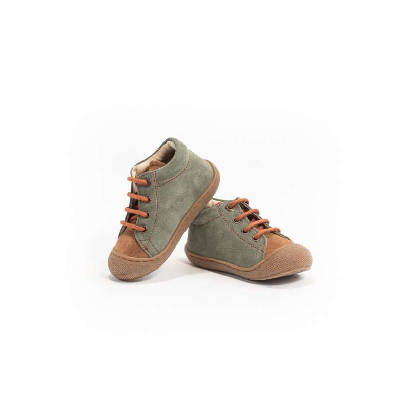 NATURINO Cocoon Suède Olive-Brown-Copper