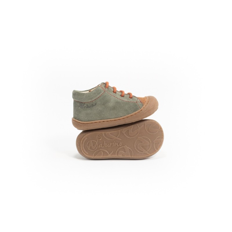 NATURINO Cocoon Suède Olive-Brown-Copper