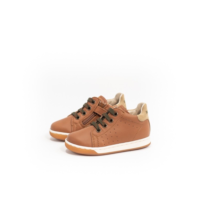 FALCOTTO Adam Zip Cognac-Sand