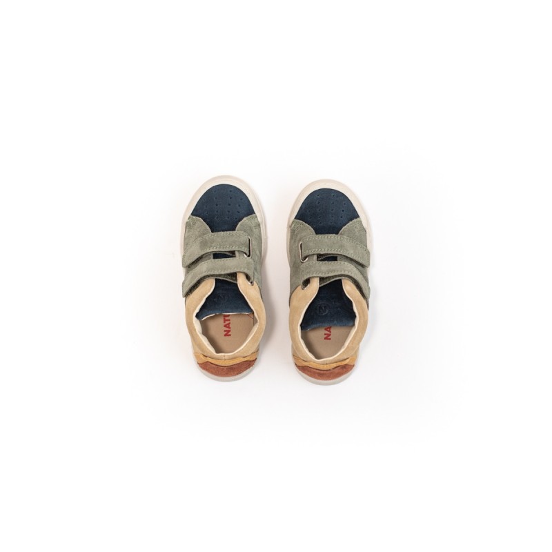 NATURINO Trajan High VL Navy-Olive-Sand