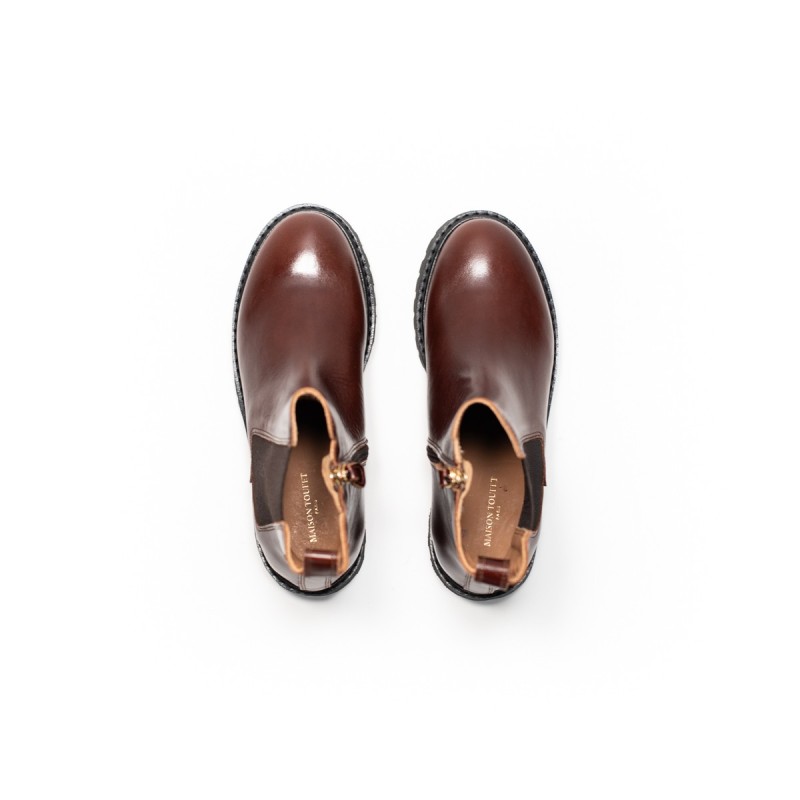 MAISON TOUFET Joyce Cuir Glacé Whisky
