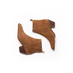 MAISON TOUFET Cleo Cuir Velours Camel