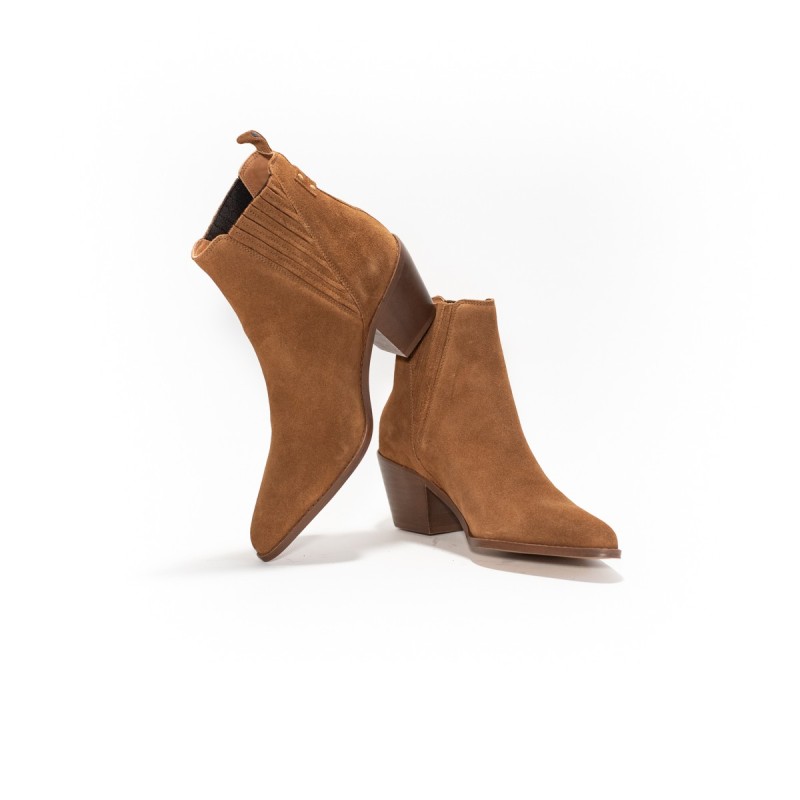 MAISON TOUFET Cleo Cuir Velours Camel