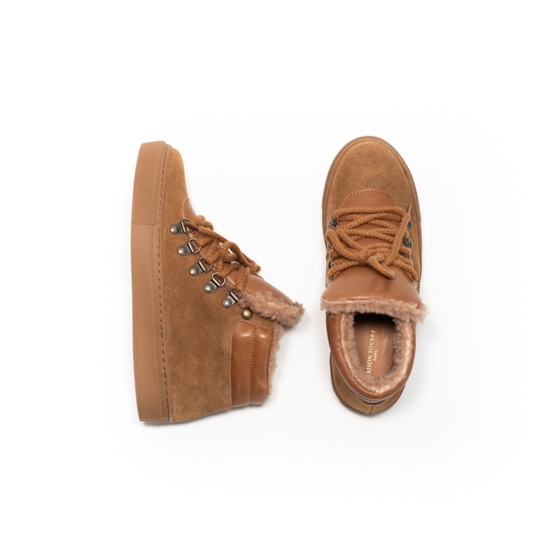 MAISON TOUFET Layla Cuir Velours Camel