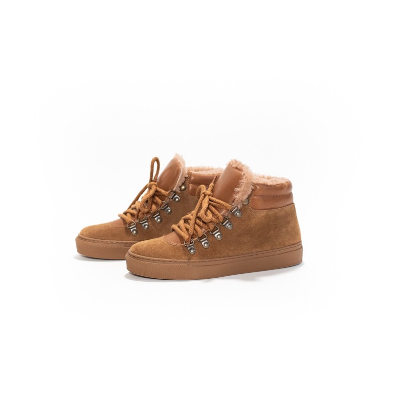 MAISON TOUFET Layla Cuir Velours Camel
