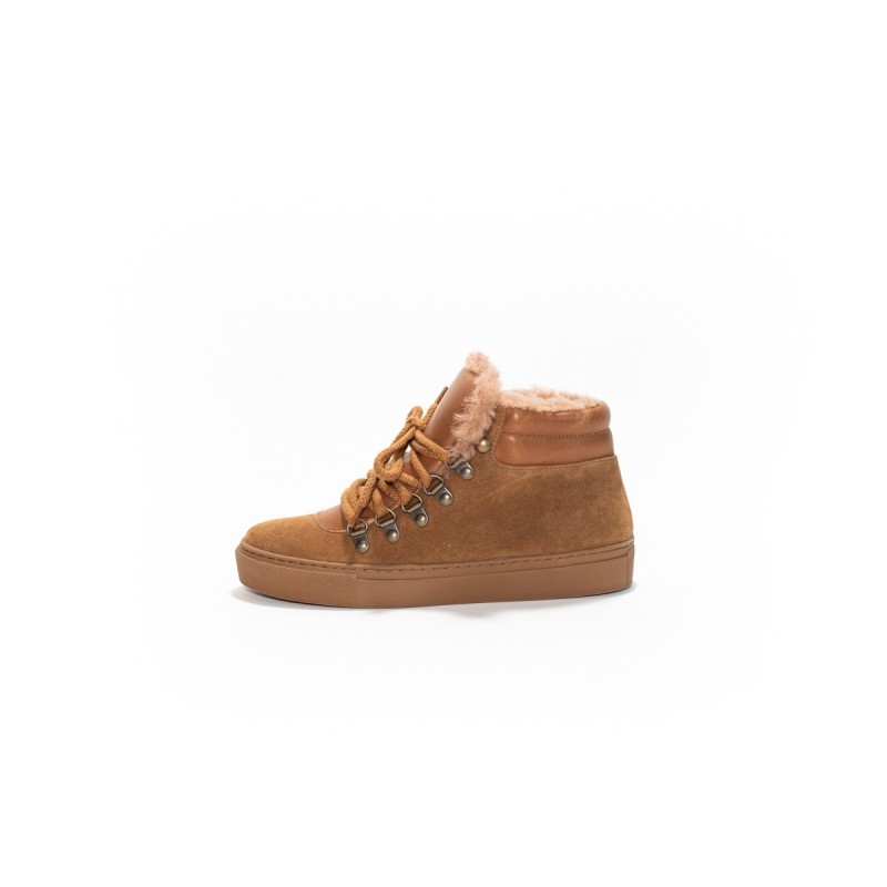 MAISON TOUFET Layla Cuir Velours Camel