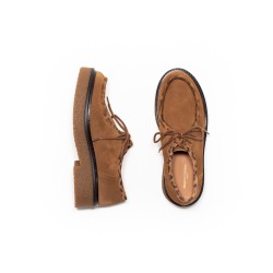MAISON TOUFET Roberta Cuir Velours Camel/Léopard