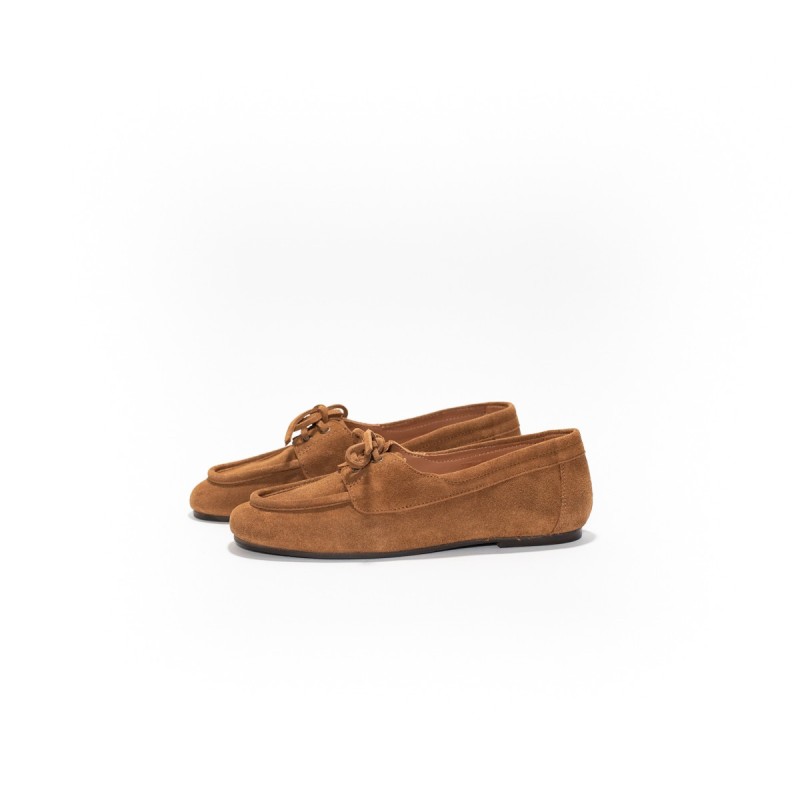 MAISON TOUFET Charline Cuir Velours Camel
