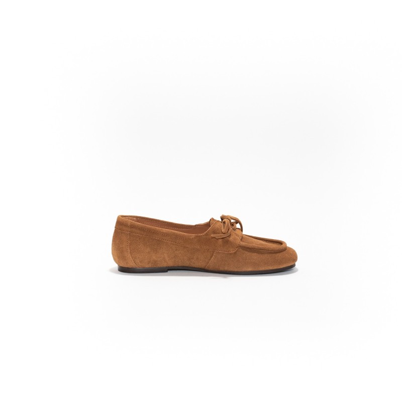 MAISON TOUFET Charline Cuir Velours Camel
