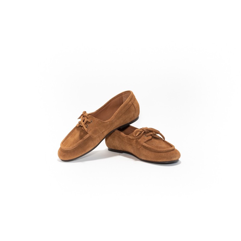 MAISON TOUFET Charline Cuir Velours Camel