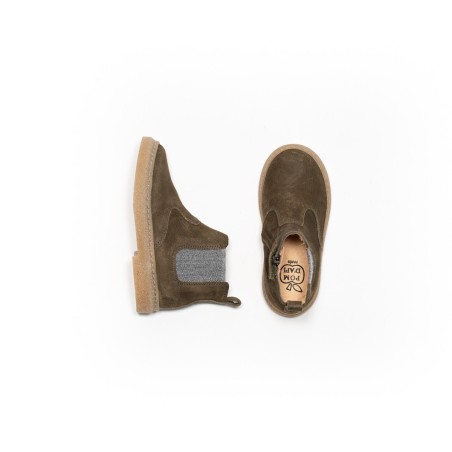 POM D'API - Trix Jod Zip Nubuck Kaki