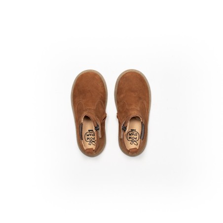 POM D'API - Trix Jod Zip Nubuck Cognac