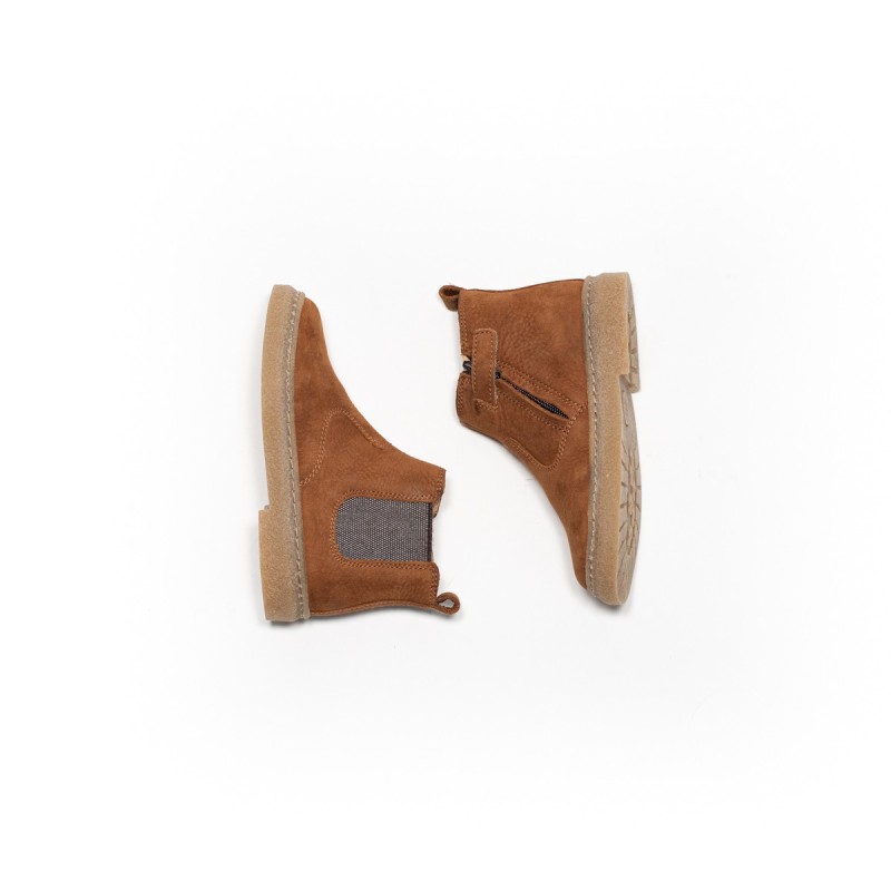 POM D'API - Trix Jod Zip Nubuck Cognac