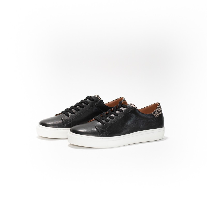 SMS Olia Mouton Lave Noir/Guepard Beige Fd-Sne