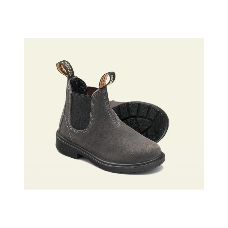 BLUNDSTONE 2594 Kid's Waxed Suède Steel Grey