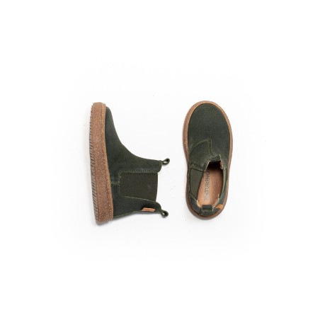 NATURINO Chelsea Boots Figus Suède Wax Forest