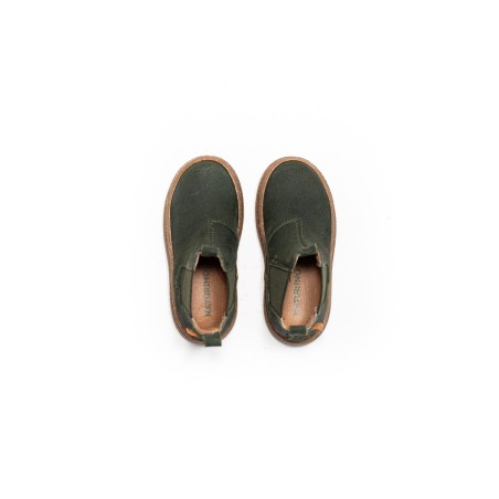 NATURINO Chelsea Boots Figus Suède Wax Forest
