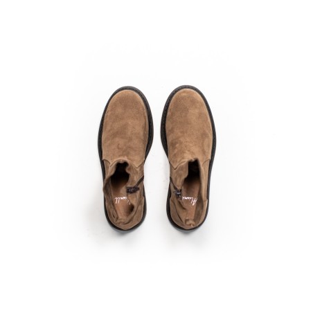 ALIWELL Boots Flynt Alco Velours Noisette