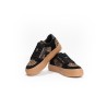 FAGUO - Walnut PLatform Tennis Wov-Suède BLA26