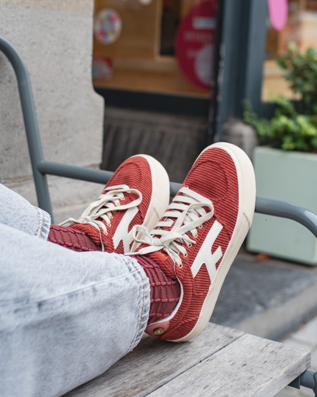 FAGUO -  Walnut Platform Tennis Woven BUR00