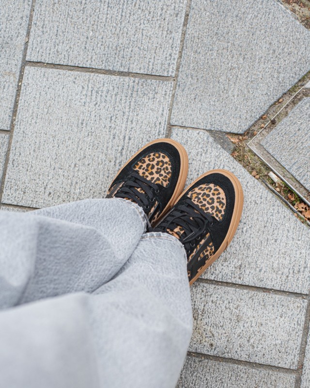 FAGUO - Walnut PLatform Tennis Wov-Suède BLA26