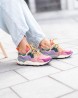 FLOWER MOUNTAIN Yamano 3 Woman Suède/Nylon Burgundy-Fuchsia-Cipria