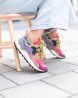 FLOWER MOUNTAIN Yamano 3 Woman Suède/Nylon Burgundy-Fuchsia-Cipria
