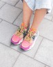 FLOWER MOUNTAIN Yamano 3 Woman Suède/Nylon Burgundy-Fuchsia-Cipria