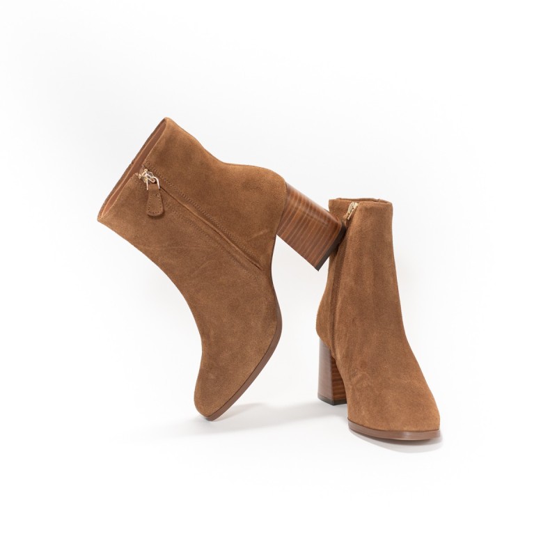 MAISON TOUFET Louane Cuir Velours Camel