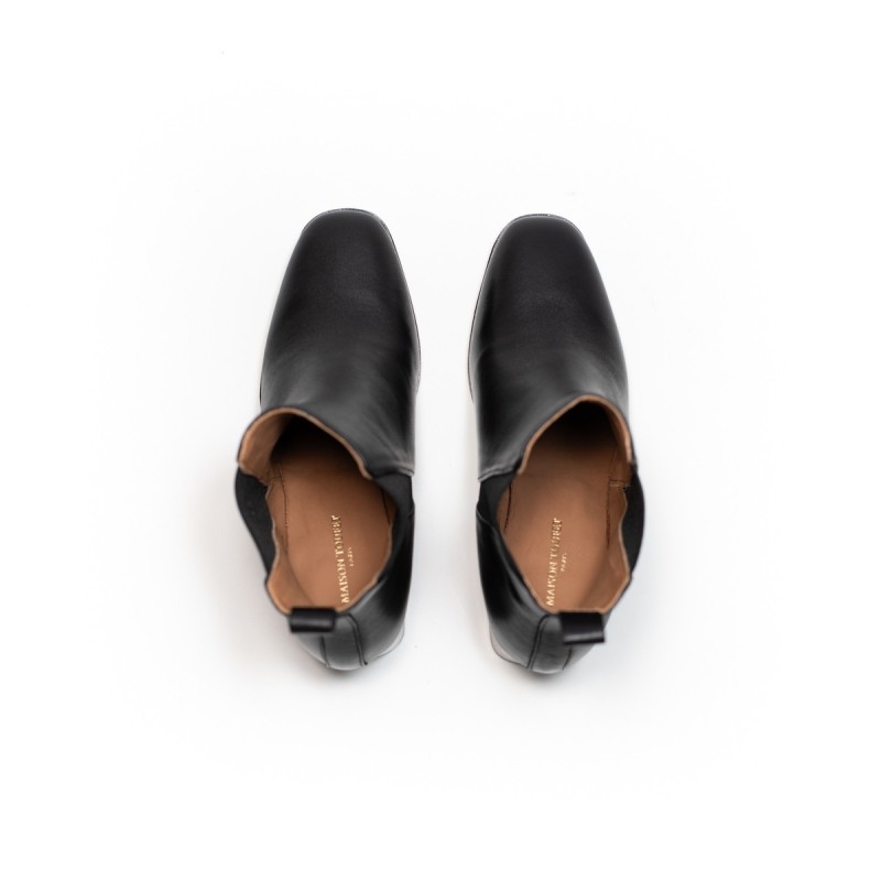 MAISON TOUFET Sixtine Cuir Lisse Noir