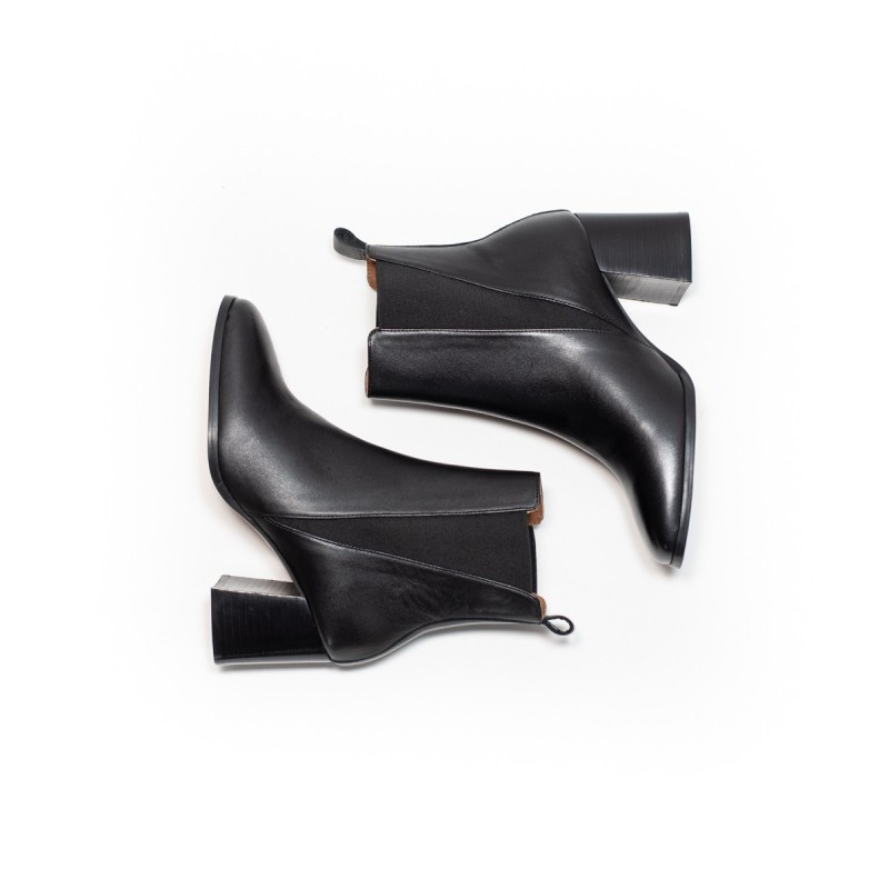 MAISON TOUFET Sixtine Cuir Lisse Noir