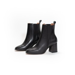 MAISON TOUFET Sixtine Cuir Lisse Noir