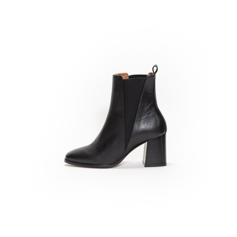 MAISON TOUFET Sixtine Cuir Lisse Noir