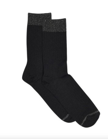 MP DENMARK Chaussette Erina Wool Rib 8/Black