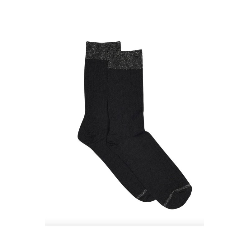 MP DENMARK Erina Wool Rib Socks 807/Navy