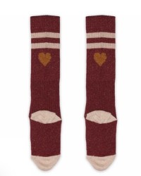 MP DENMARK Elga Glitter Socks 1451/Wine Red