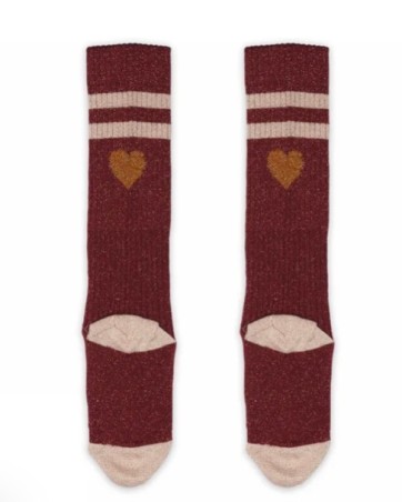 MP DENMARK Chaussette Elga Glitter 1451/Wine Red