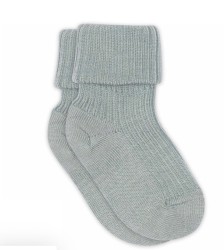 MP DENMARK Wool Rib Baby Socks 4082/Gray Mist