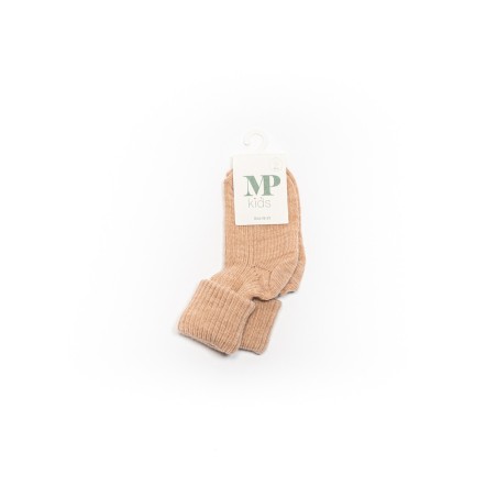 MP DENMARK Chaussette Wool Rib Baby 1230/Camel Melange