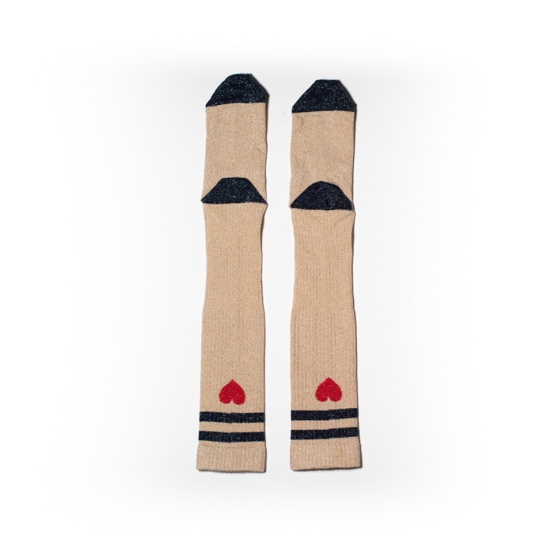 MP DENMARK Elga Glitter Socks 753/Champagne Beige