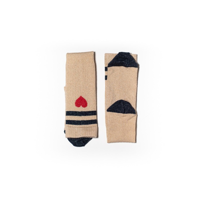 MP DENMARK Elga Glitter Socks 753/Champagne Beige