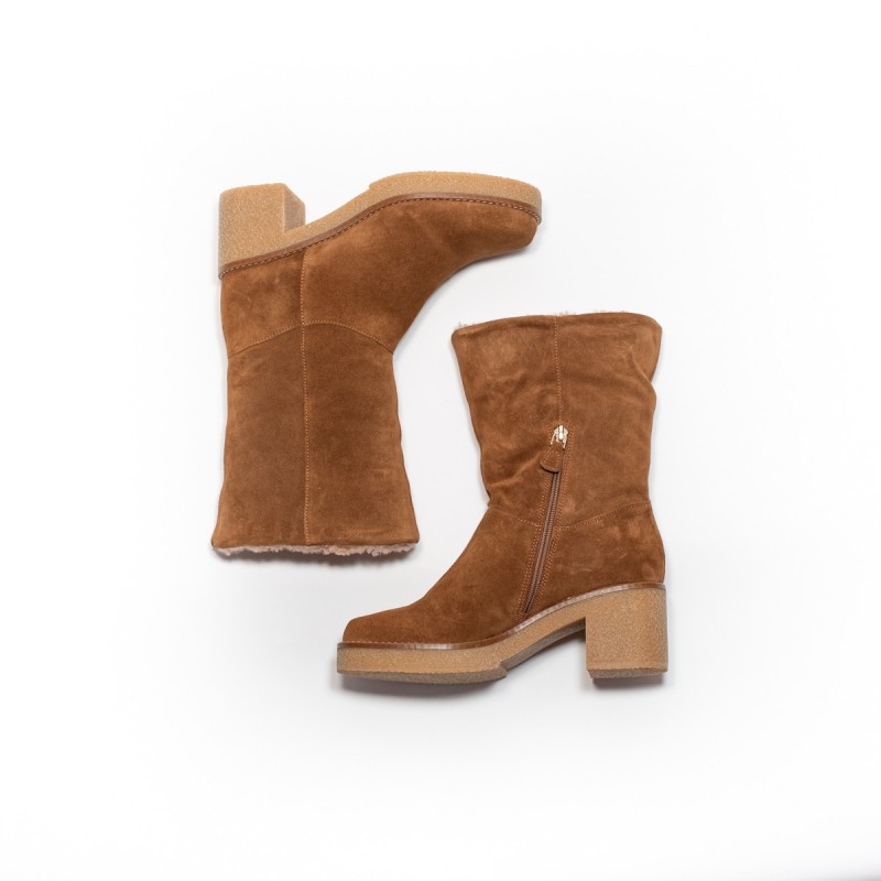 MAISON TOUFET Emiliana Cuir Velours Camel