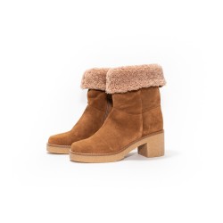 MAISON TOUFET Emiliana Cuir Velours Camel
