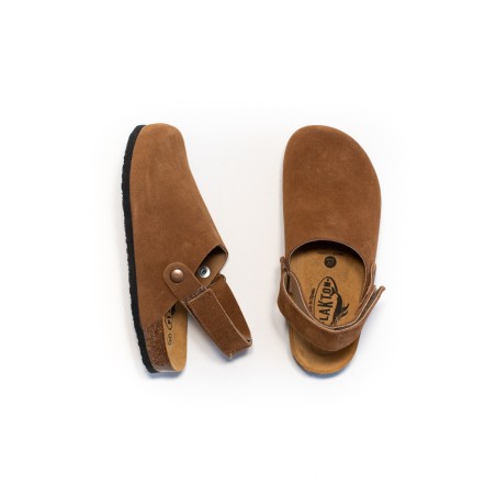 PLAKTON Mules Oslo Afelpado Grueso Roble