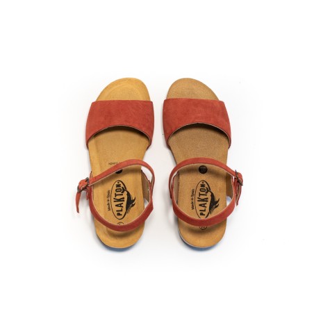 PLAKTON Sandale Norwey Afelpado Terracota