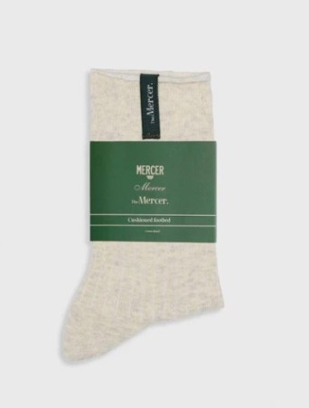 MERCER Label Socks Sand
