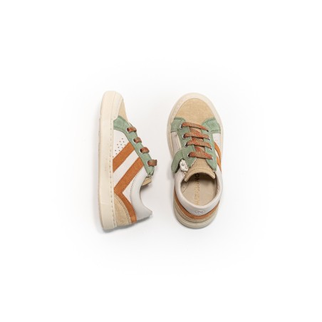 NATURINO Zylka Zip Suède/Nappa Sand-Milk
