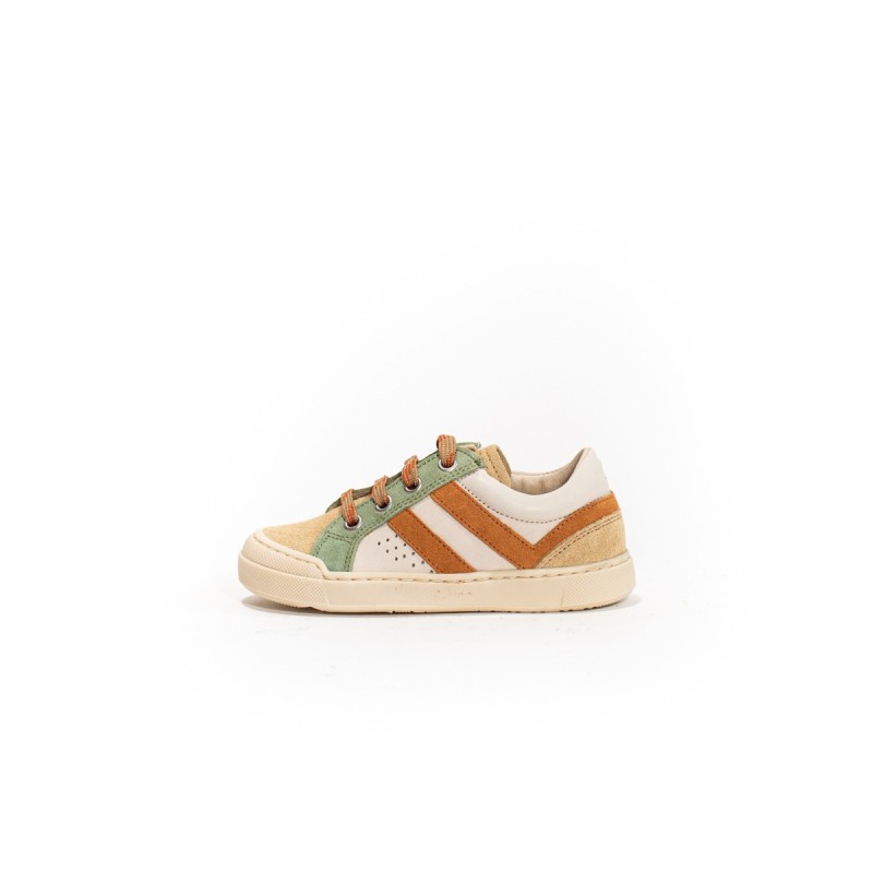 NATURINO Zylka Zip Suède/Nappa Sand-Milk