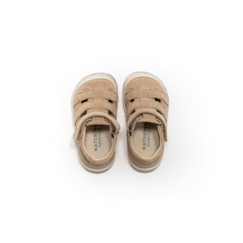 NATURINO Barefoot Fildi Suède Sand-Militare