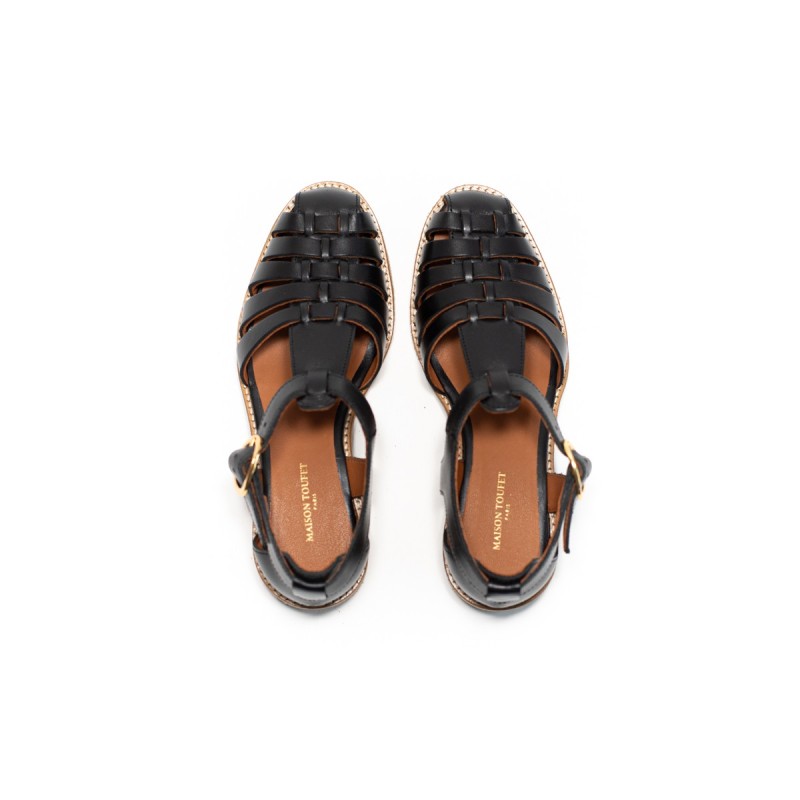 MAISON TOUFET Suzanne Cuir Lisse Noir